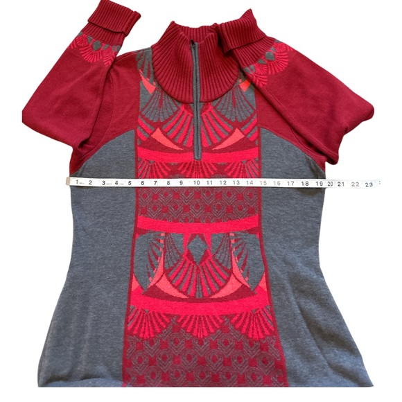 Title Nine Red and Gray Women's Sweater - Picture 7 of 10